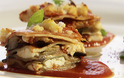 Grilled Eggplant, Ricotta & Tomato Curly Lasagna - San Remo - US