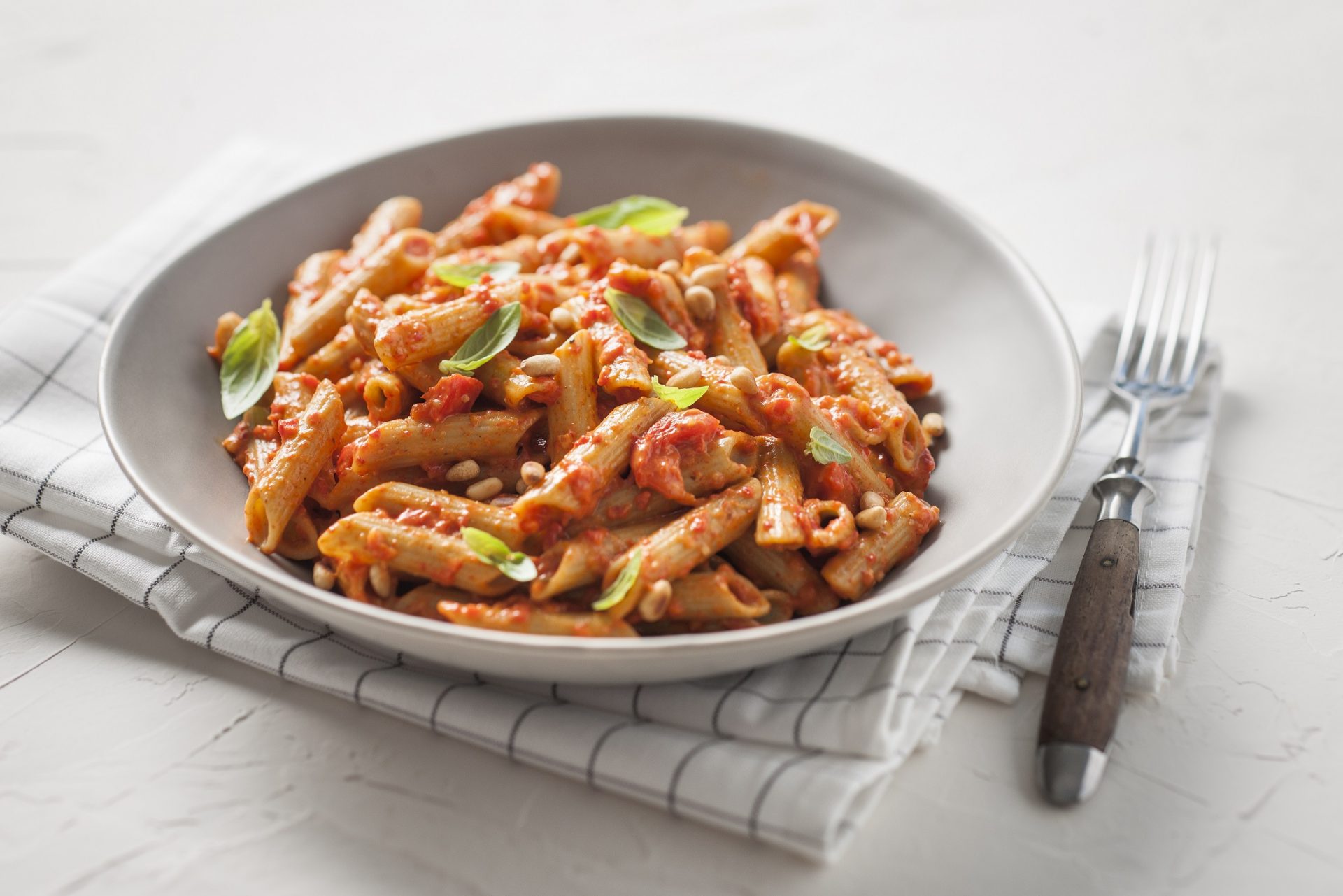 creamy vegan capsicum pulse penne - San Remo - US